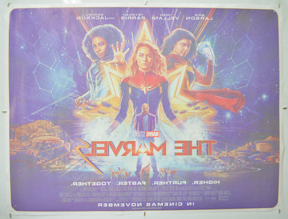 THE MARVELS (Back) Cinema Quad Movie Poster 