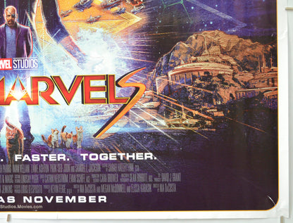 THE MARVELS (Bottom Right) Cinema Quad Movie Poster 