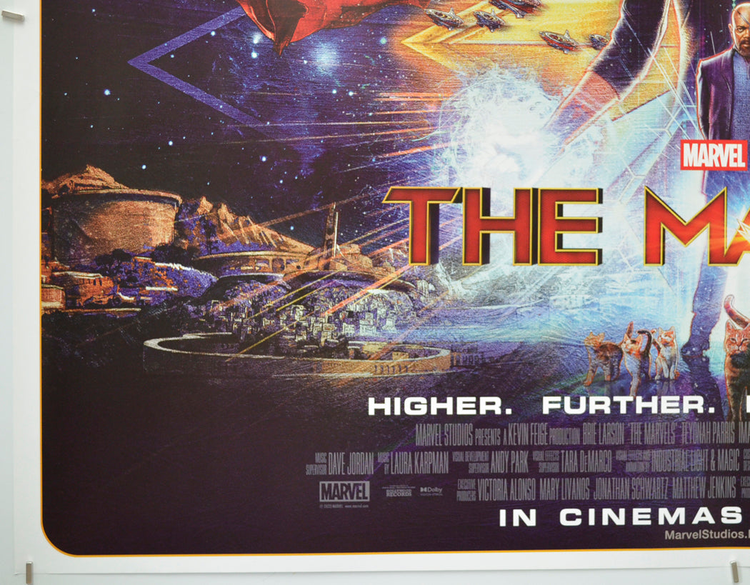 THE MARVELS (Bottom Left) Cinema Quad Movie Poster 