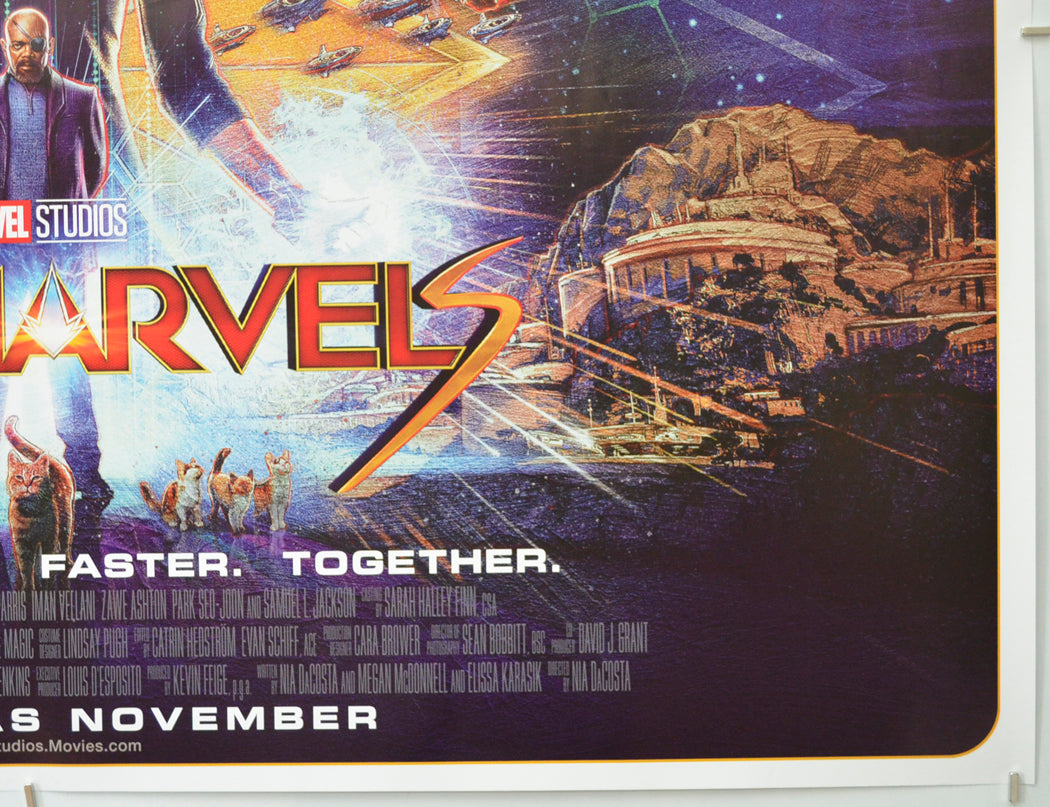 THE MARVELS (Bottom Right) Cinema Quad Movie Poster 