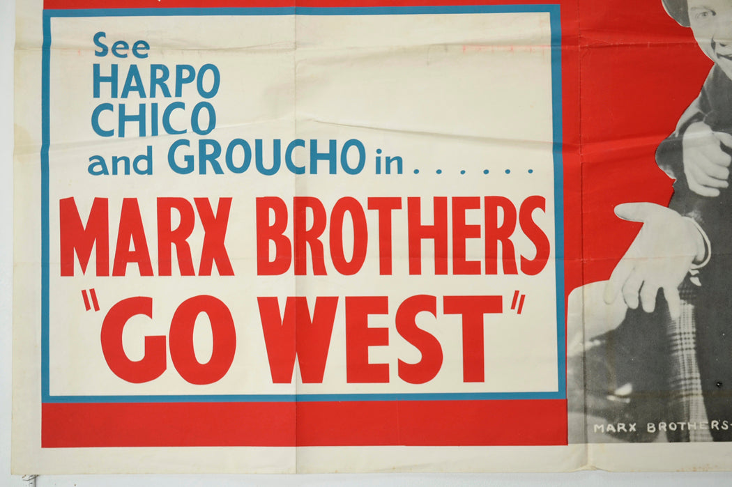 MARX BROTHERS – GO WEST (Bottom Left) Cinema Quad Movie Poster 