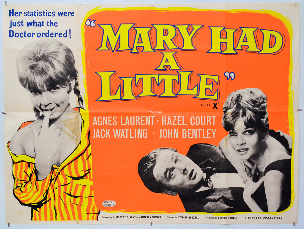 Mary Had A Little..... - Original Quad Poster - Film Poster - Movie Poster