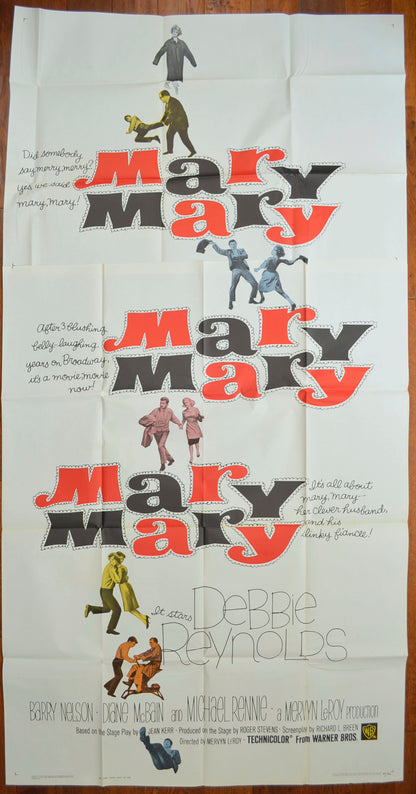 Mary, Mary   Original US 3-Sheet Poster - Film Poster - Movie Poster 