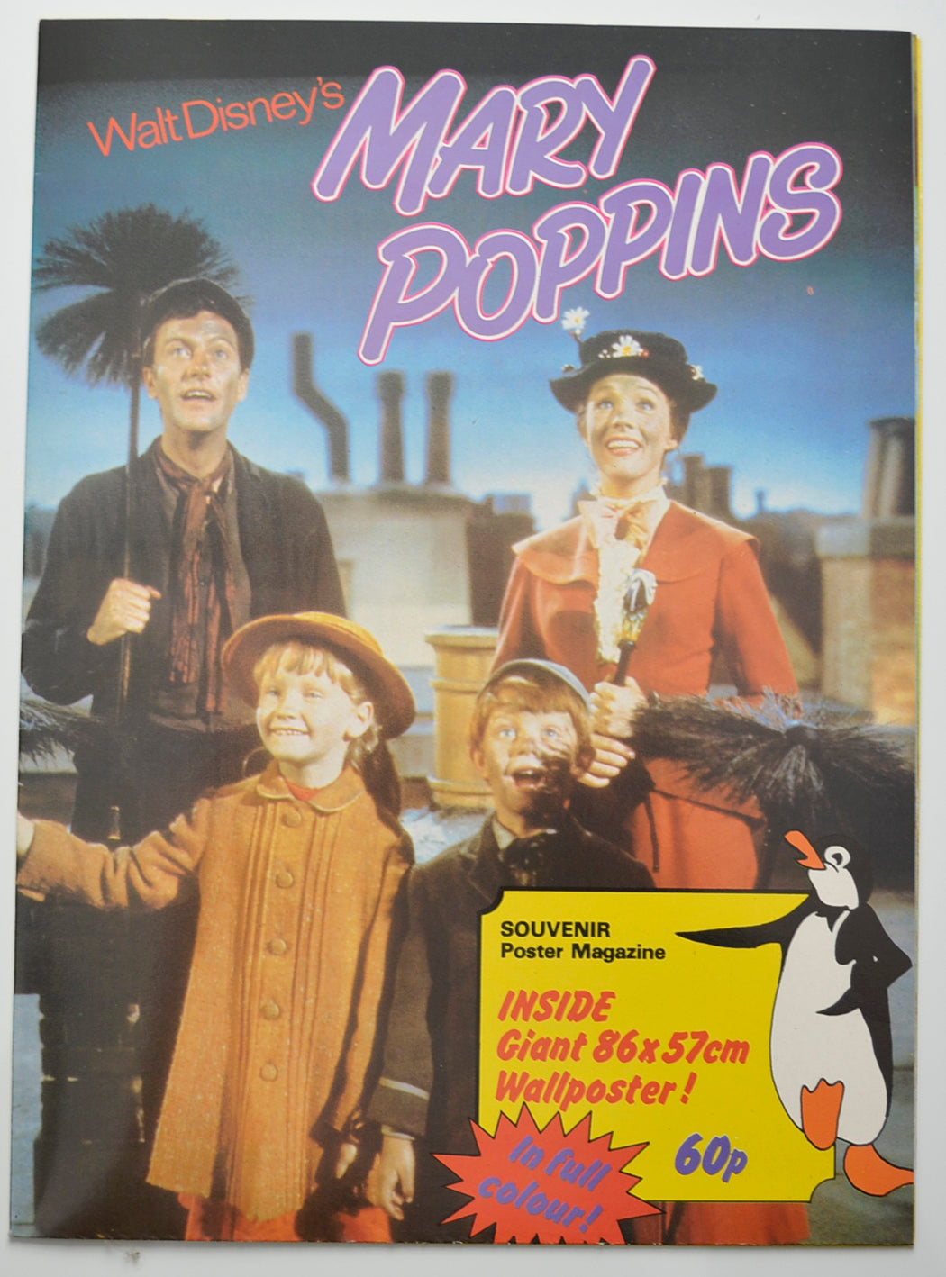 Mary Poppins Original Cinema Souvenir Poster Magazine 