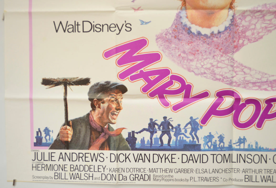 MARY POPPINS (Bottom Left) Cinema Quad Movie Poster 