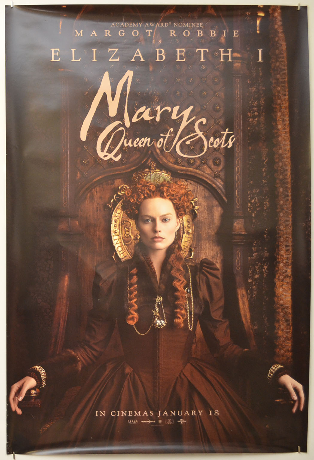 Mary Queen Of Scots (Margot Robbie Version) Original One Sheet Poster - Film Poster - Movie Poster