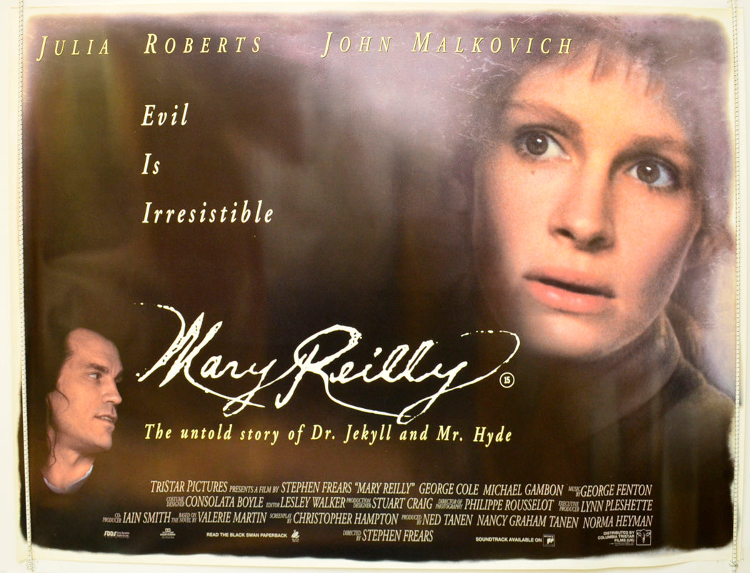 Mary Reilly  Original British Quad Poster - Film Poster - Movie Poster 