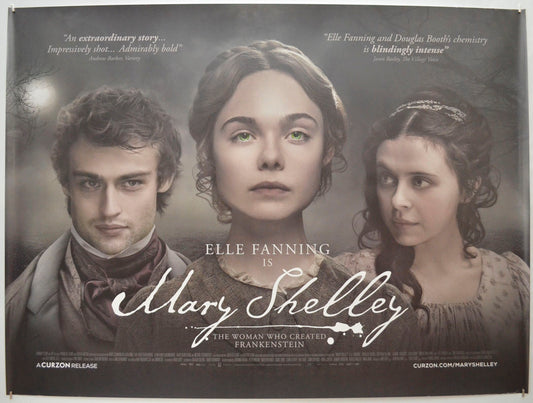 Mary Shelley  Original Quad Poster - Film Poster - Movie Poster