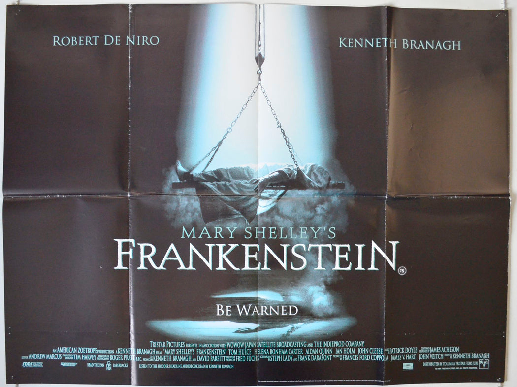 Mary Shelley's Frankenstein Original British Quad Poster - Movie Poster