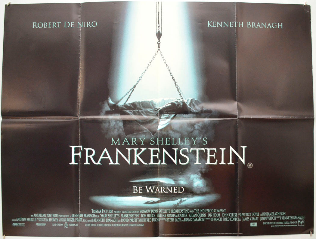 Mary Shelley's Frankenstein Original Quad Poster - Film Poster - Movie Poster