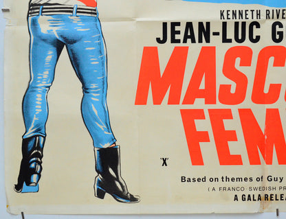 Masculin Feminin (Bottom Left) Cinema Quad Movie Poster 