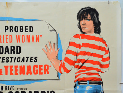 Masculin Feminin (Top Right) Cinema Quad Movie Poster 