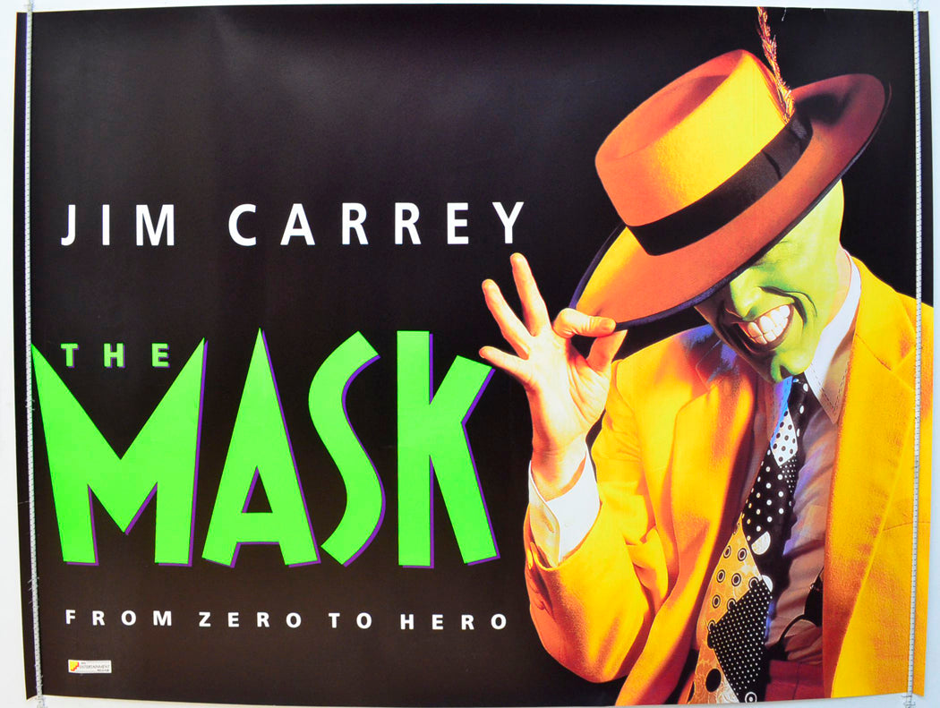 The Mask   Teaser / Advance Version) Original British Quad Poster - Film Poster - Movie Poster