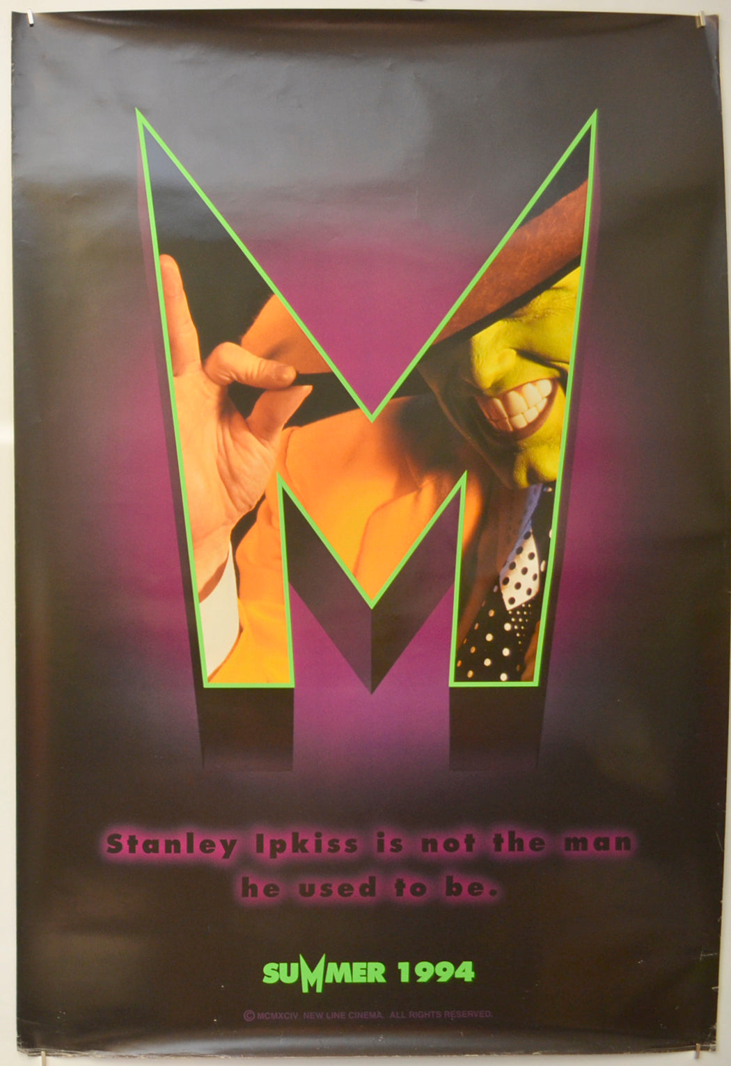 The Mask (Teaser / Advance Version)  Original One Sheet Poster - Film Poster - Movie Poster