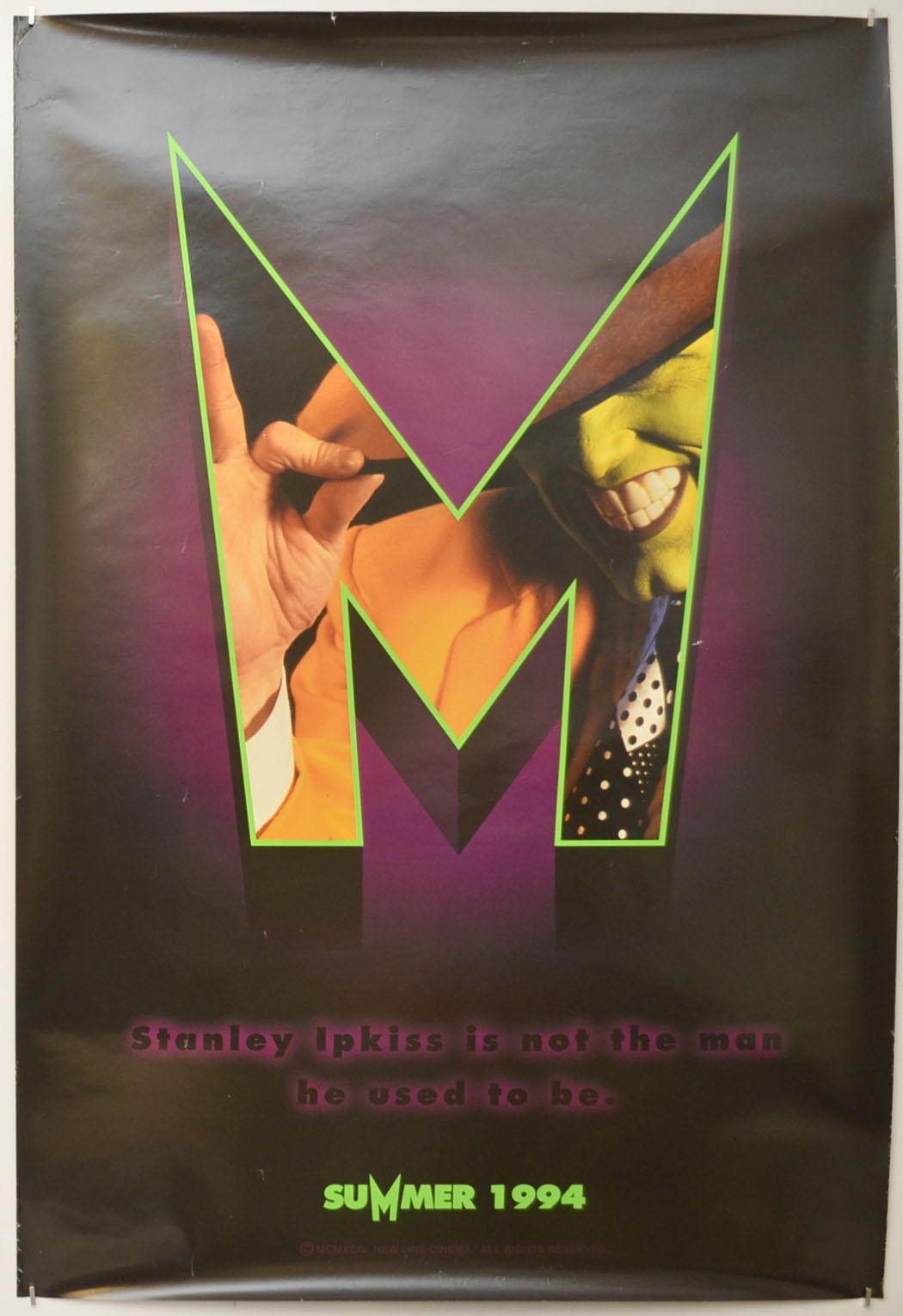 The Mask (Teaser / Advance Version) Original One Sheet Poster - Film Poster - Movie Poster