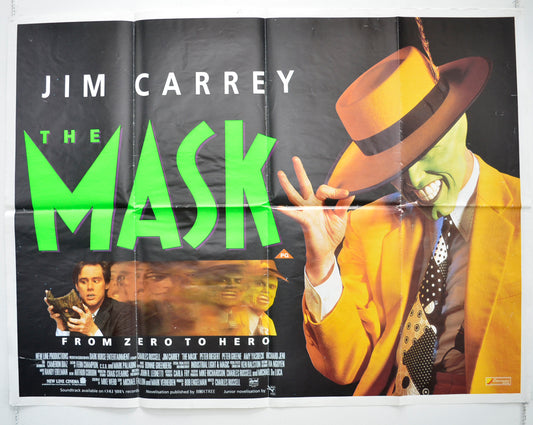 The Mask  Original British Quad Poster - Film Poster - Movie Poster 