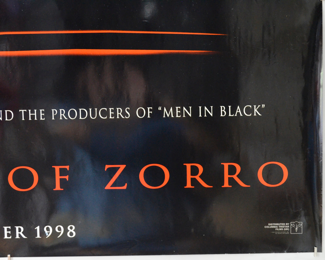 THE MASK OF ZORRO (Bottom Right) Cinema Quad Movie Poster 