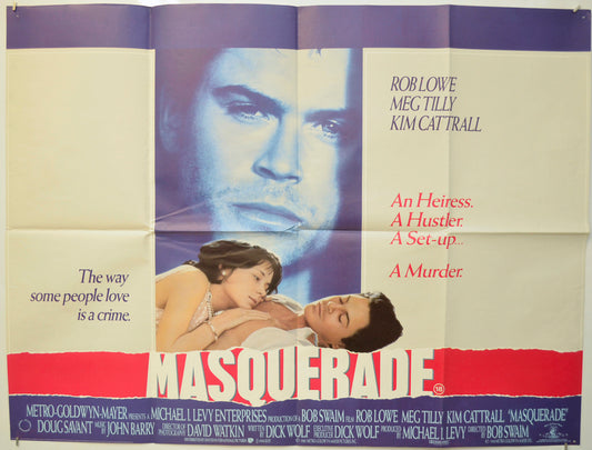 Masquerade  Original Quad Poster - Film Poster - Movie Poster