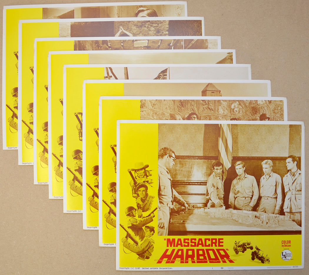 Massacre Harbor Set Of 8 Original Cinema Lobby Cards 