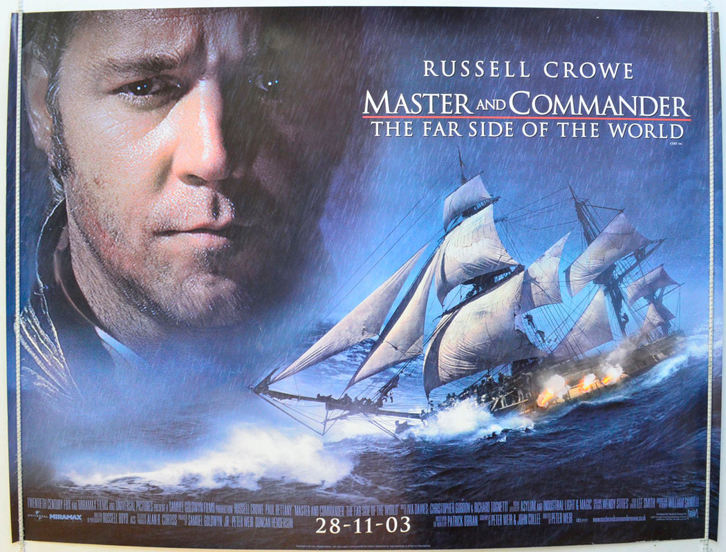 Master And Commander Original British Quad Poster - Film Poster - Movie Poster 