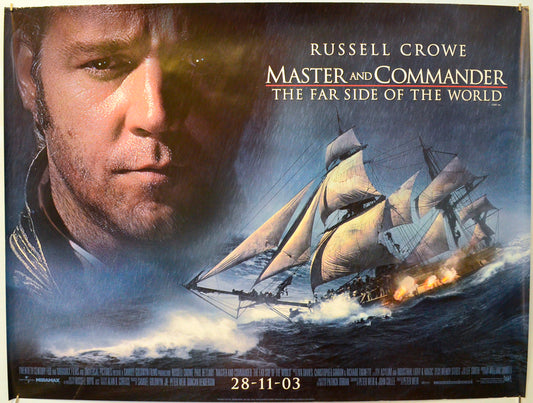 Master And Commander : The Far Side Of The World  Original Quad Poster - Film Poster - Movie Poster