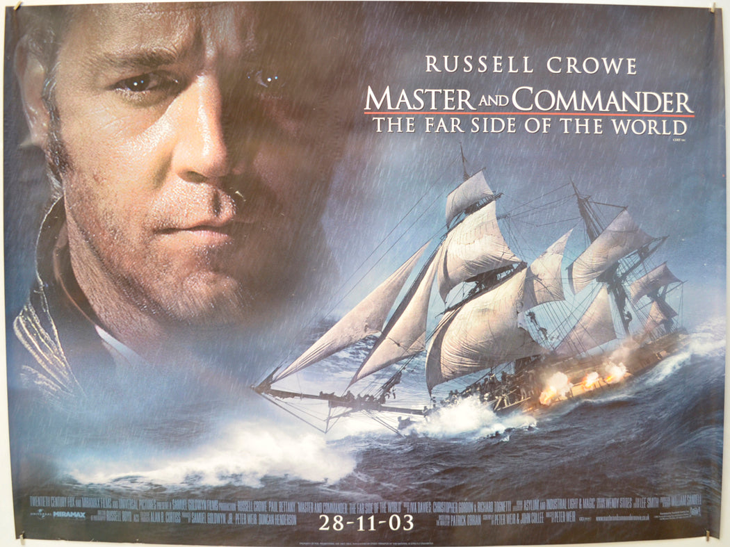 Master And Commander : The Far Side Of The World Original Quad Poster - Film Poster - Movie Poster  