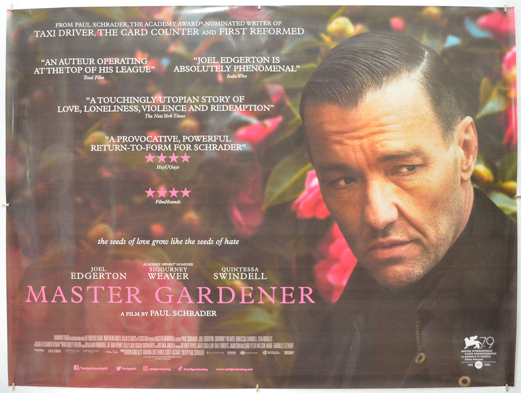 Master Gardener Original Quad Poster - Film Poster - Movie Poster 