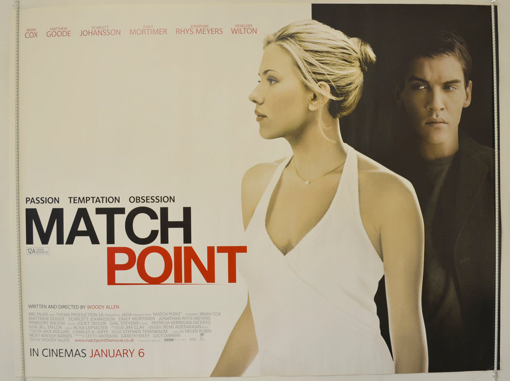 Match Point  Original Quad Poster - Film Poster - Movie Poster