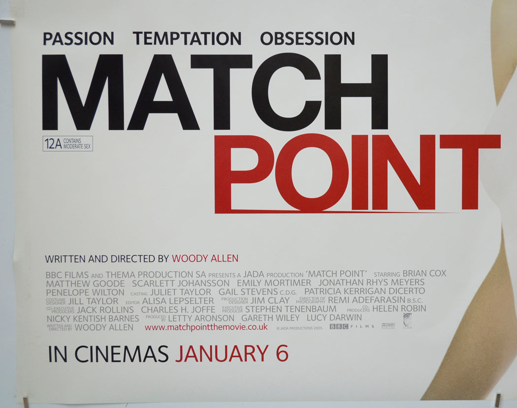 MATCH POINT (Bottom Left) Cinema Quad Movie Poster 