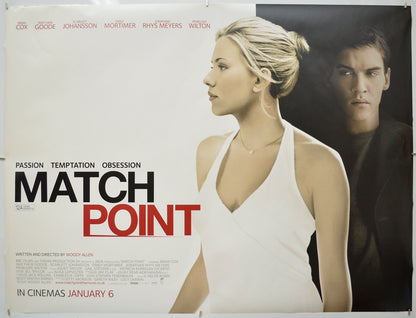 Match Point Original Quad Poster - Film Poster - Movie Poster