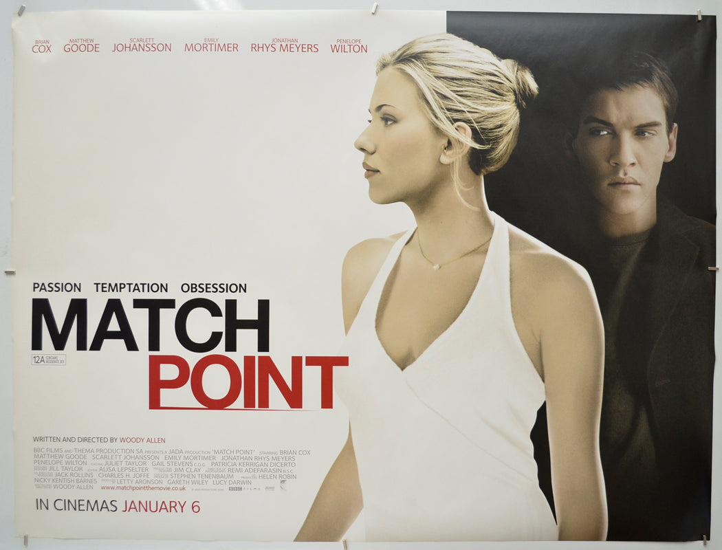 Match Point Original Quad Poster - Film Poster - Movie Poster