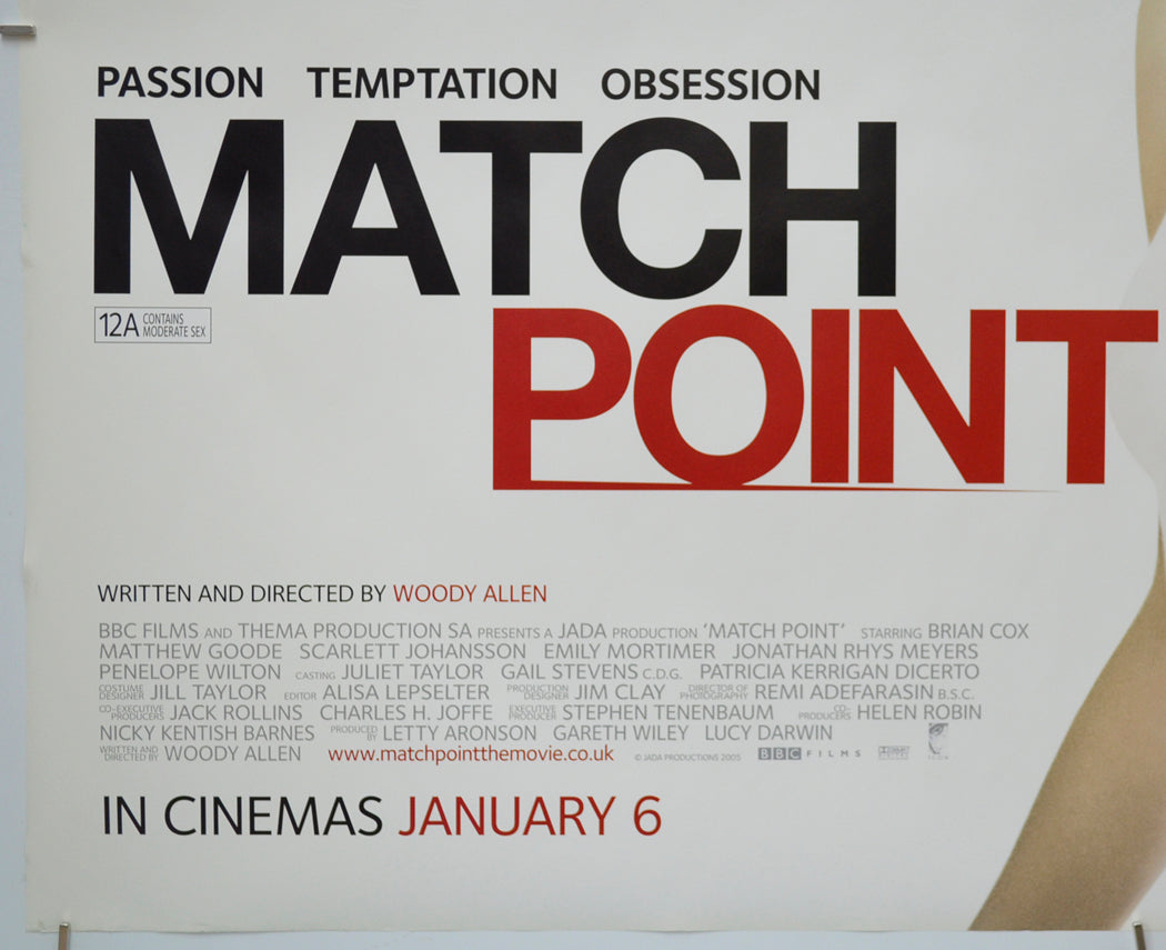 MATCH POINT (Bottom Left) Cinema Quad Movie Poster 