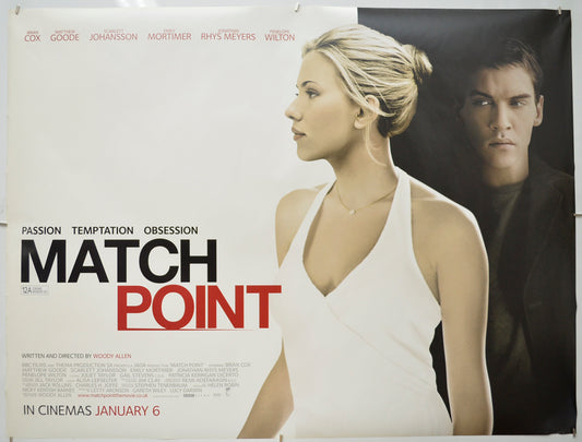 Match Point Original Quad Poster - Film Poster - Movie Poster