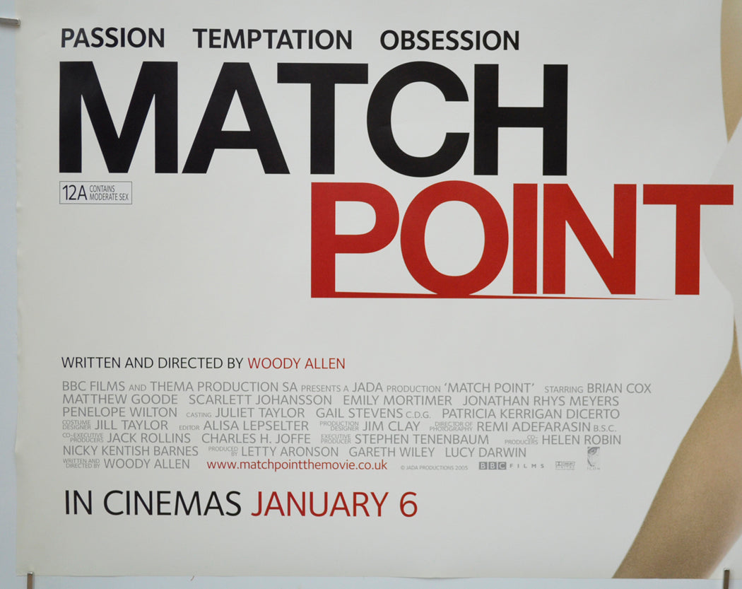 MATCH POINT (Bottom Left) Cinema Quad Movie Poster 