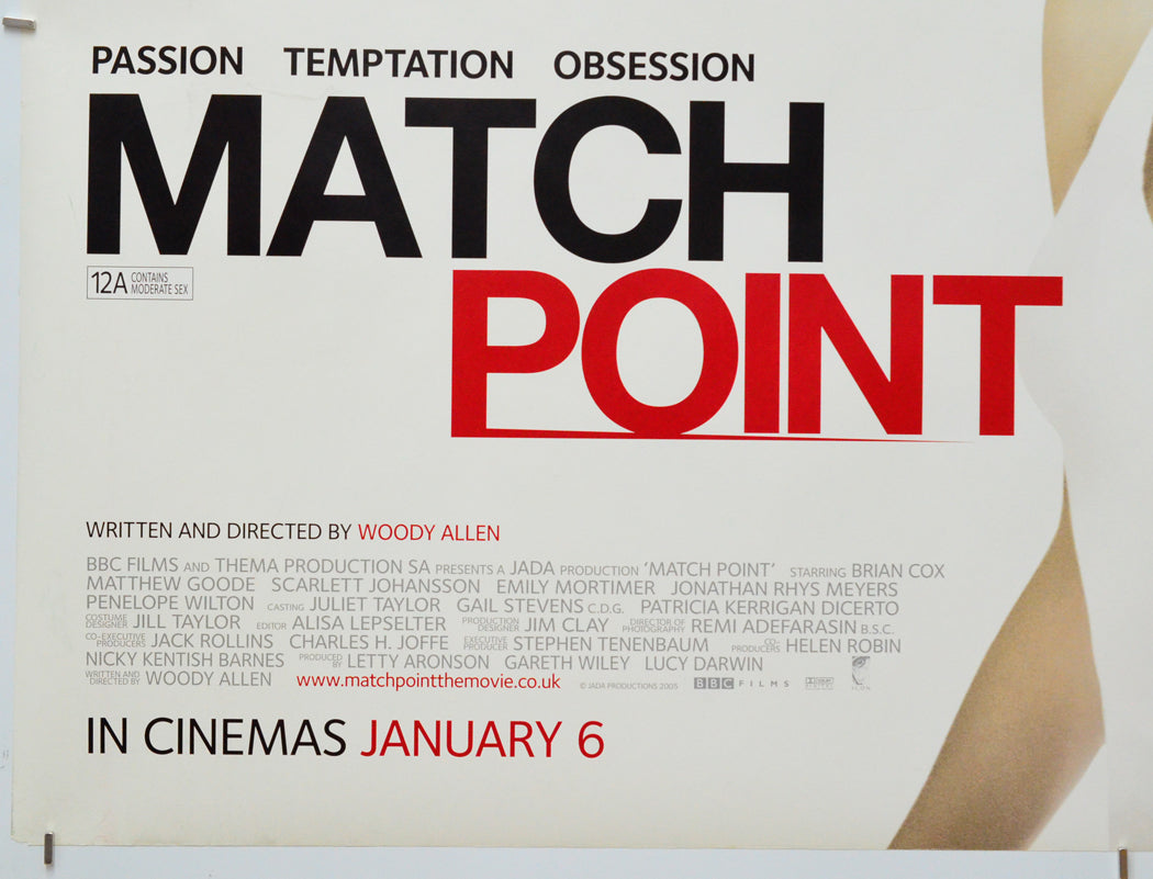 Match Point (Bottom Left) Cinema Quad Movie Poster 