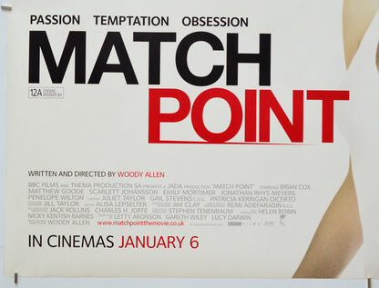 Match Point (Bottom Left) Cinema Quad Movie Poster 