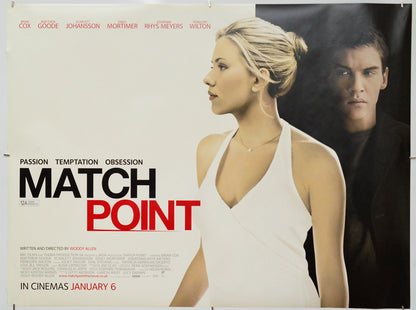 Match Point - Original Quad Poster - Film Poster - Movie Poster