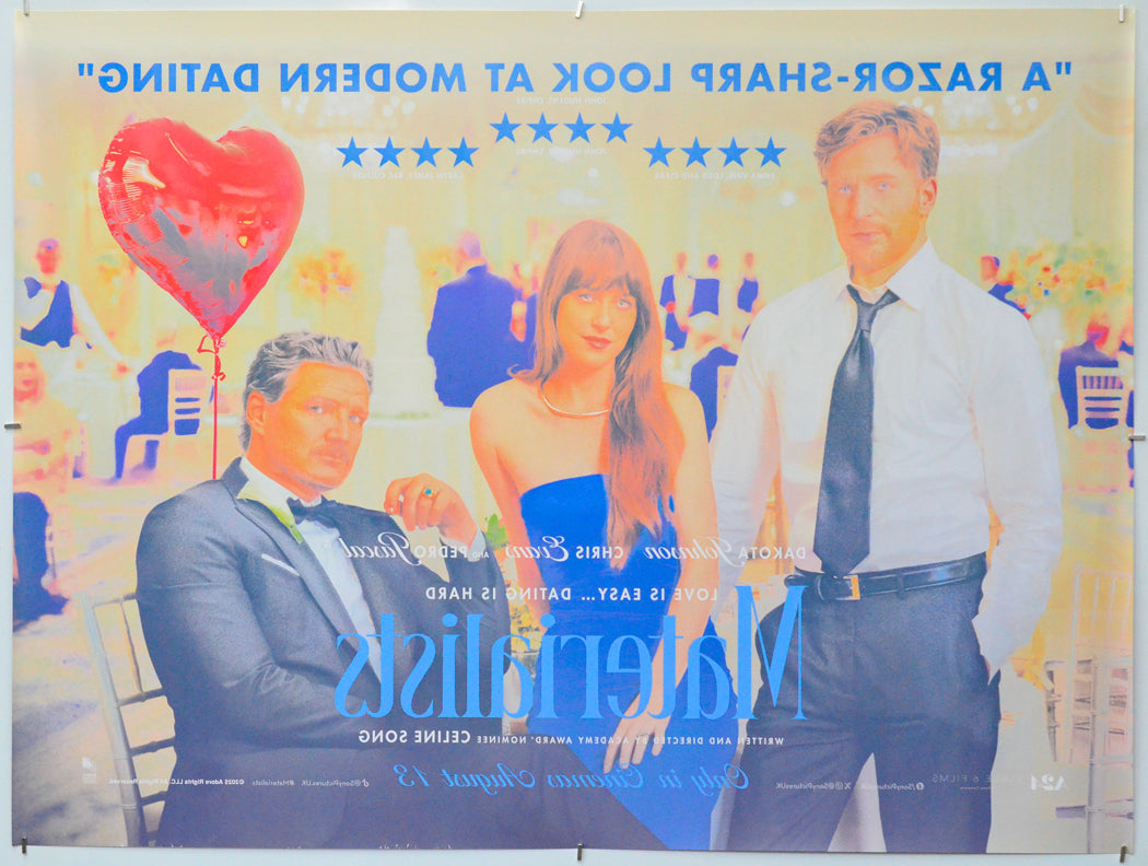 Materialists (Back) Cinema Quad Movie Poster 