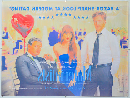 Materialists (Back) Cinema Quad Movie Poster 