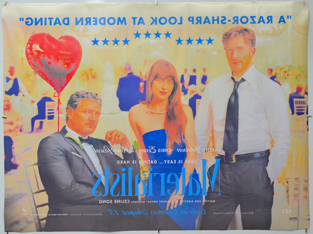 Materialists (Back) Cinema Quad Movie Poster 