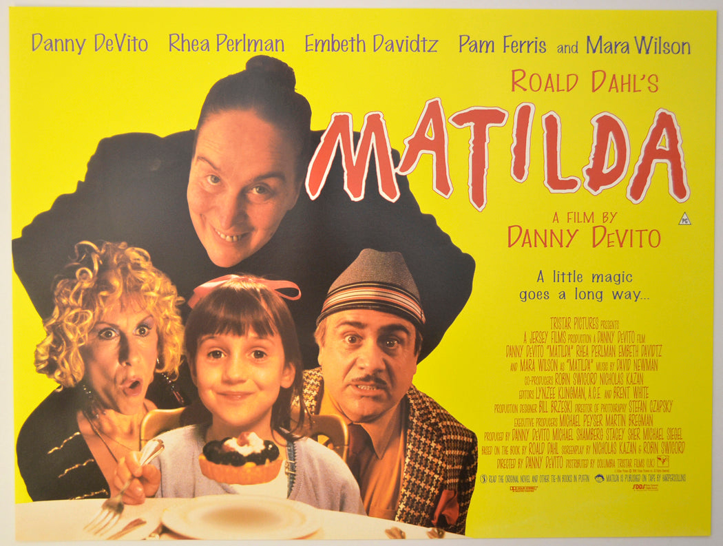 Matilda Original Mini Quad Poster - Film Poster - Movie Poster