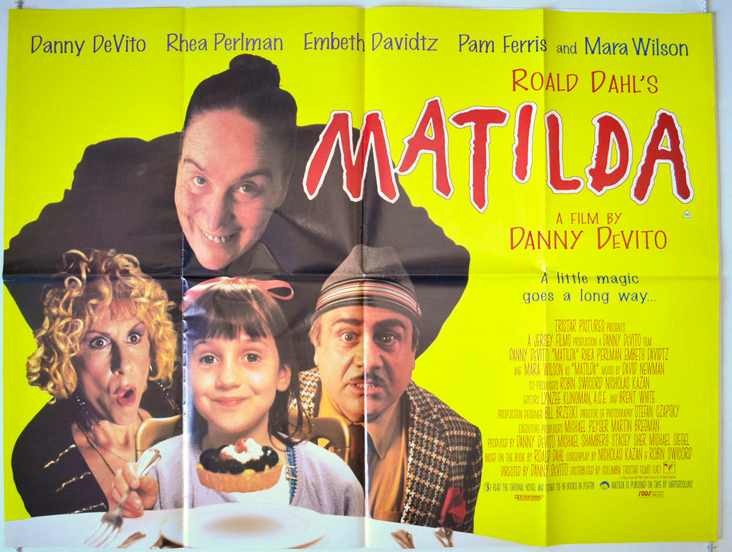 Matilda Original British Quad Poster - Movie Poster