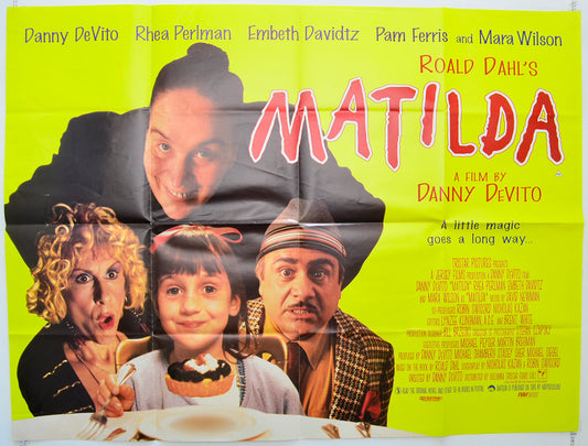 Matilda Original Quad Poster - Film Poster - Movie Poster  