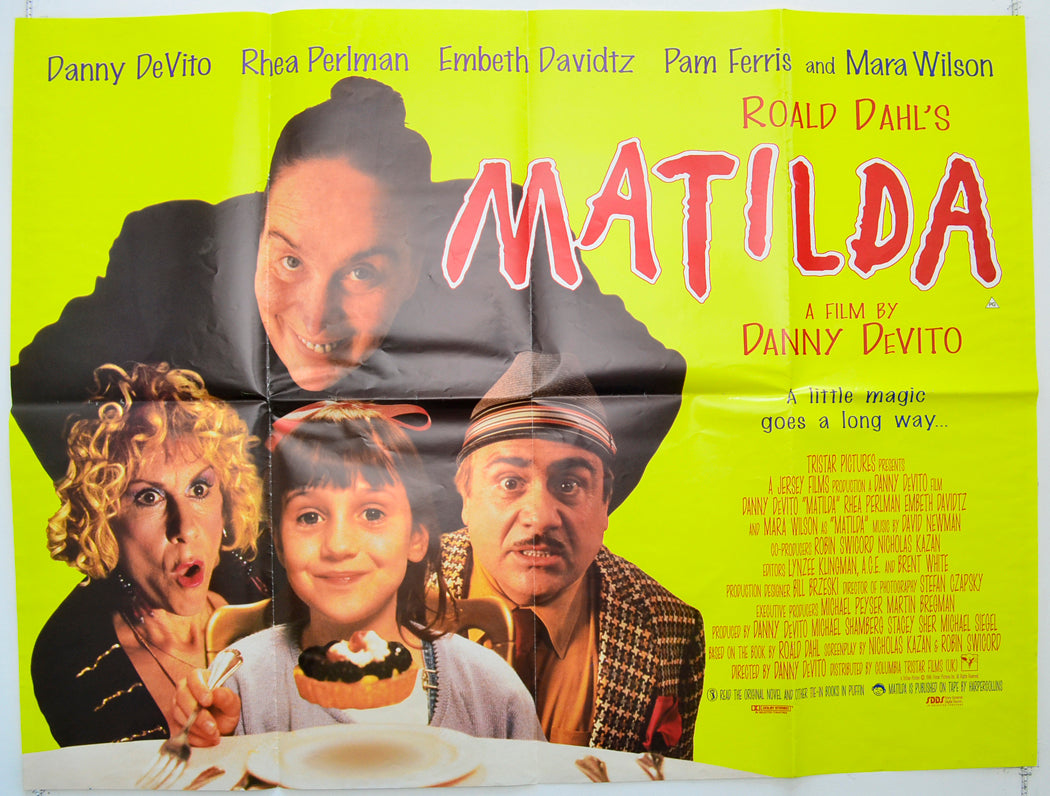 Matilda Original Quad Poster - Film Poster - Movie Poster  