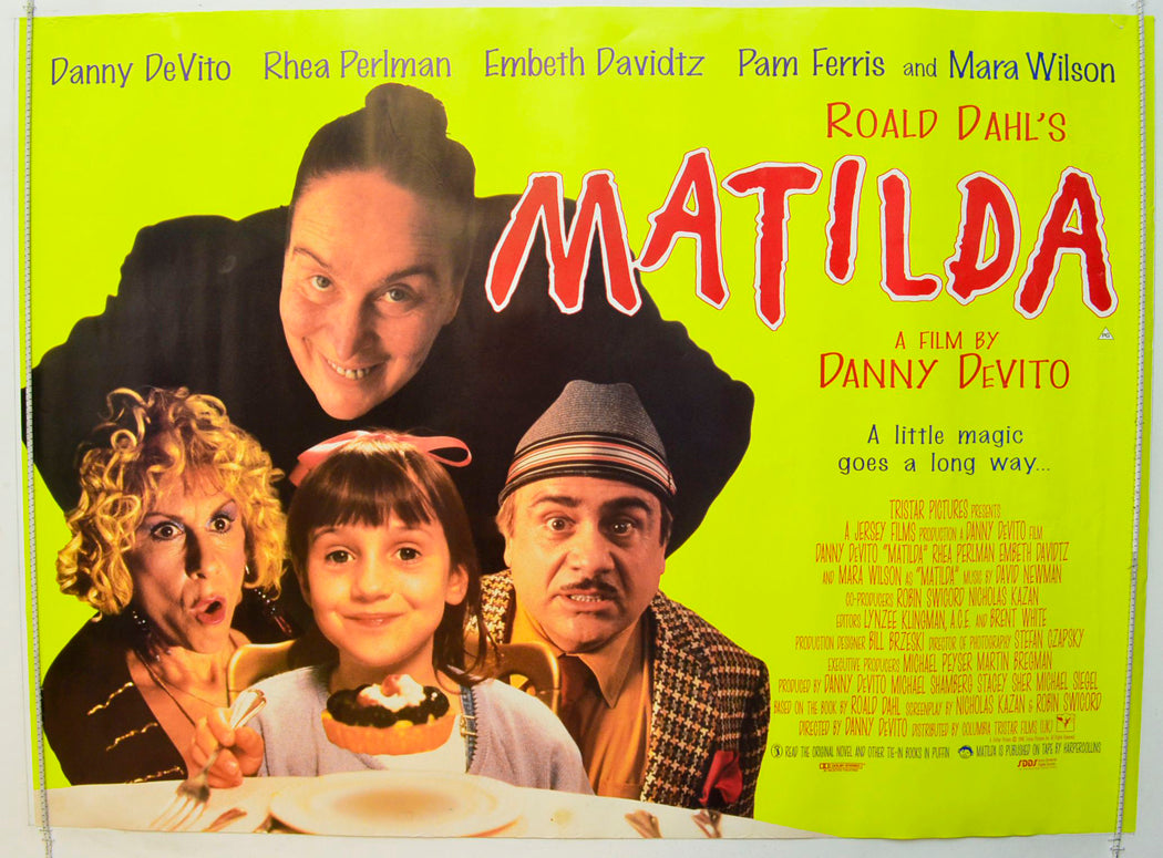 Matilda  Original British Quad Poster - Film Poster - Movie Poster