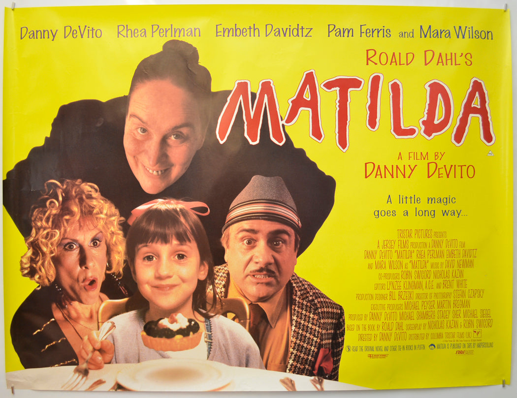 Matilda Original Quad Poster - Film Poster - Movie Poster