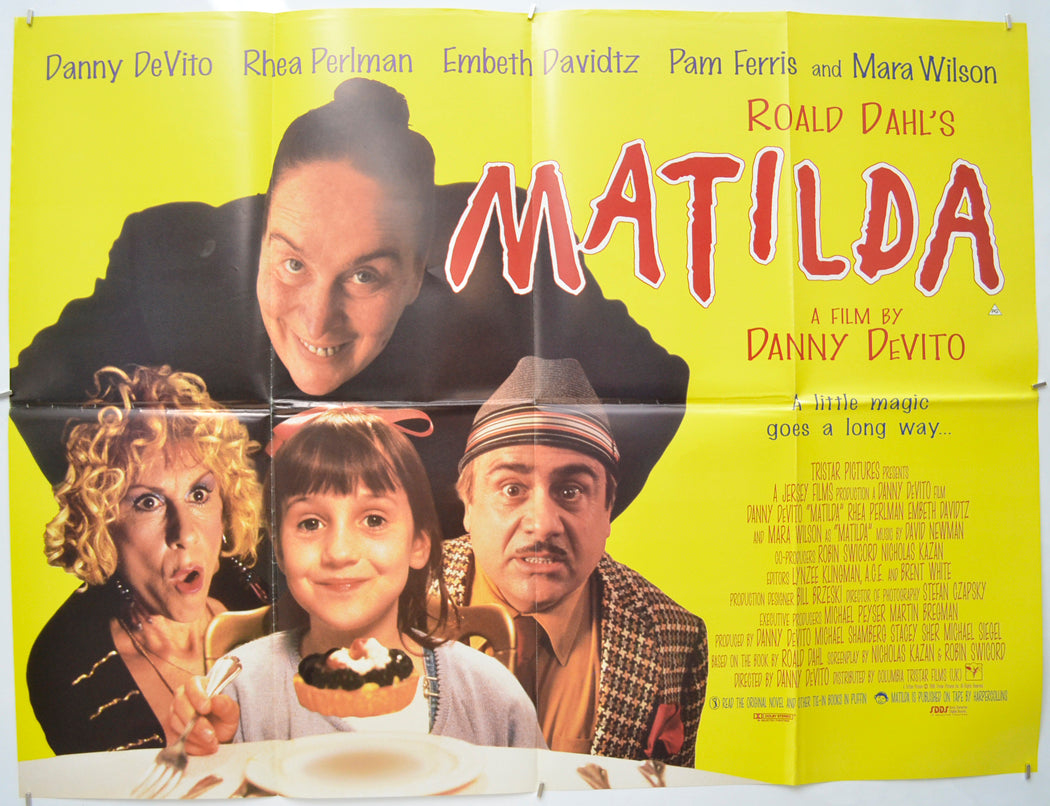 Matilda Original Quad Poster - Film Poster - Movie Poster