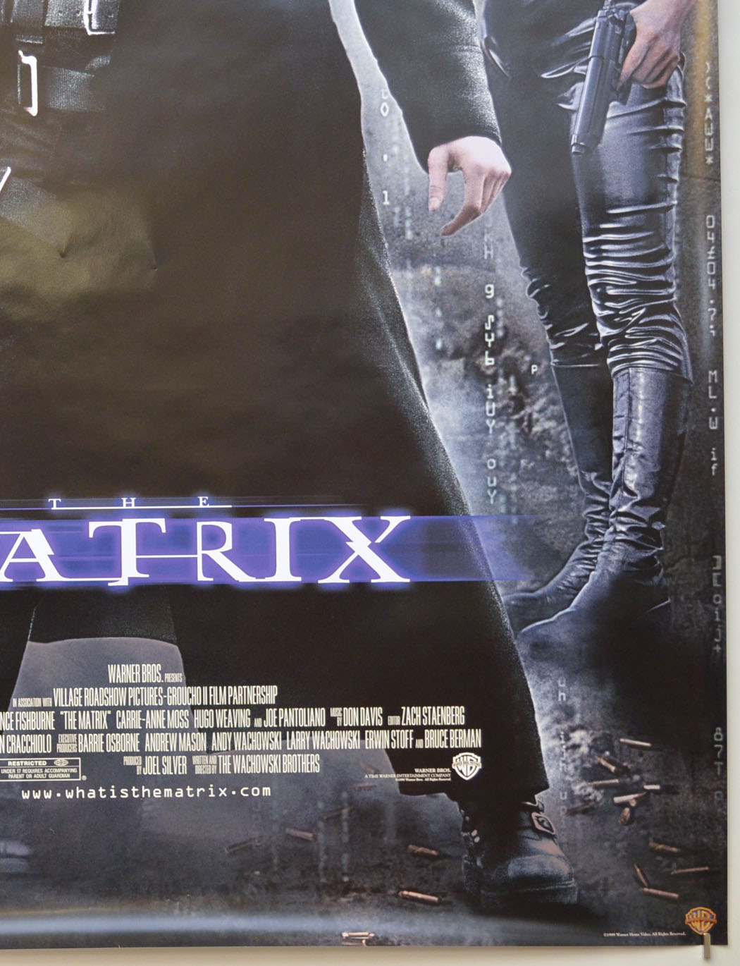 THE MATRIX (Bottom Right) Video Store One Sheet Poster 