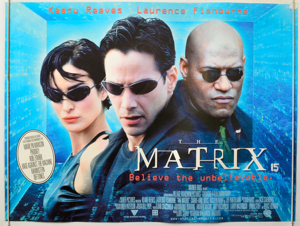 The Matrix Original British Quad Poster - Movie Poster