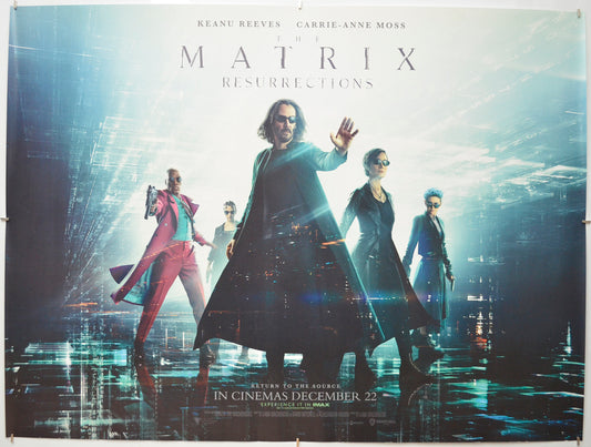 The Matrix Resurrections Original Quad Poster - Film Poster - Movie Poster